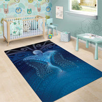 Polynesia Manta Ray Area Rug Let's The Sea Set You Free - Polynesian Pride