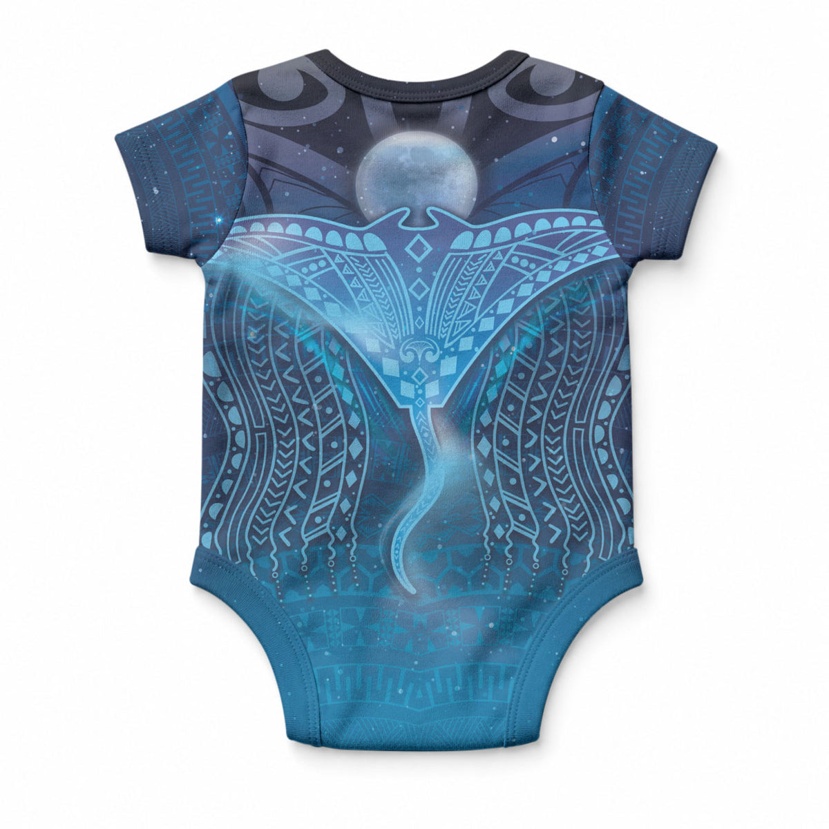 Polynesia Manta Ray Baby Onesie Let's The Sea Set You Free LT05 - Polynesian Pride