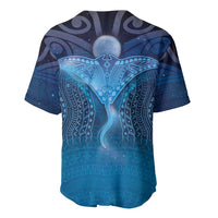 Polynesia Manta Ray Baseball Jersey Let's The Sea Set You Free LT05 - Polynesian Pride