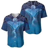Polynesia Manta Ray Baseball Jersey Let's The Sea Set You Free LT05 - Polynesian Pride