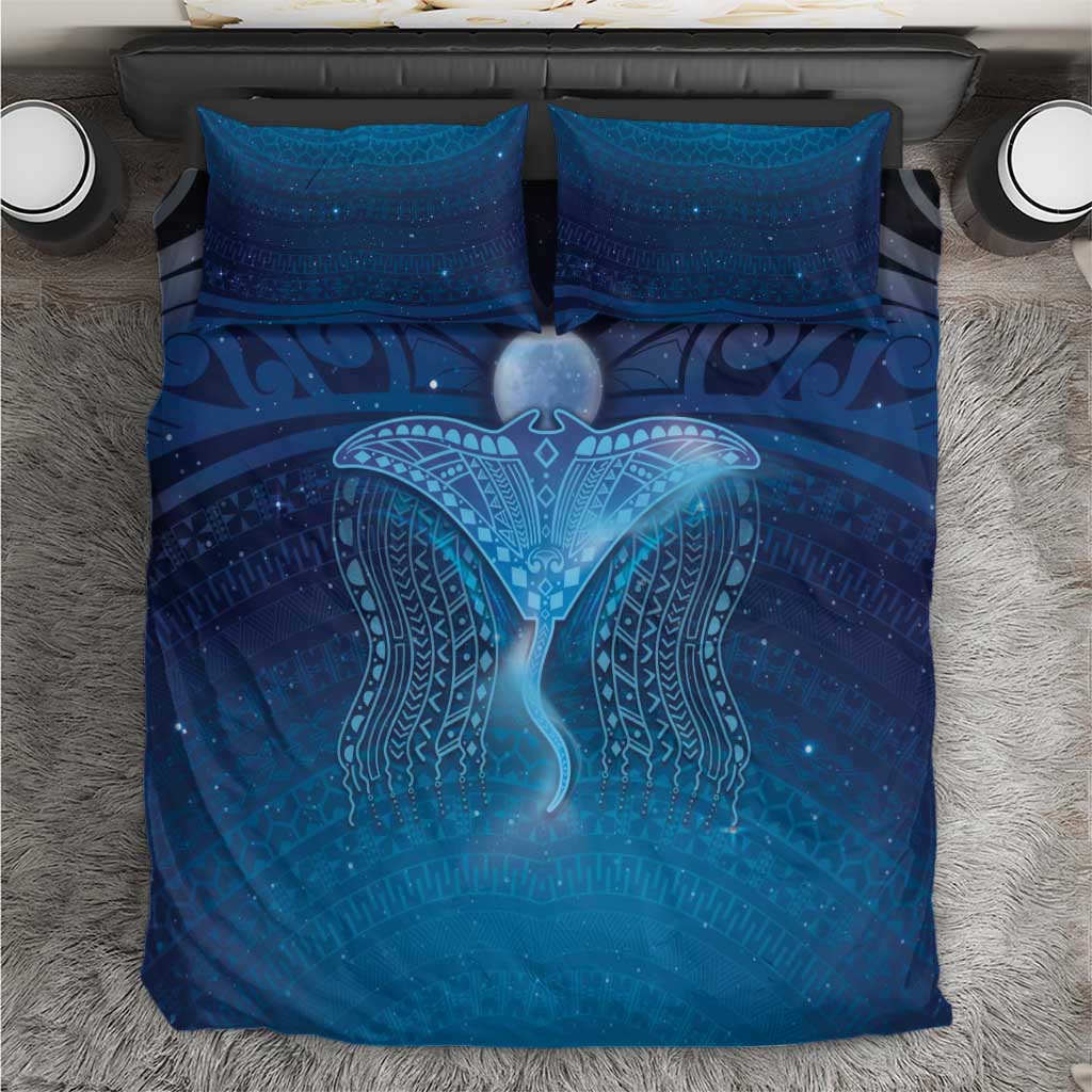 Polynesia Manta Ray Bedding Set Let's The Sea Set You Free - Polynesian Pride