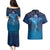 Polynesia Manta Ray Couples Matching Puletasi and Hawaiian Shirt Let's The Sea Set You Free - Polynesian Pride