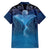 Polynesia Manta Ray Family Matching Long Sleeve Bodycon Dress and Hawaiian Shirt Let's The Sea Set You Free - Polynesian Pride