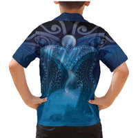 Polynesia Manta Ray Family Matching Mermaid Dress and Hawaiian Shirt Let's The Sea Set You Free LT05 - Polynesian Pride
