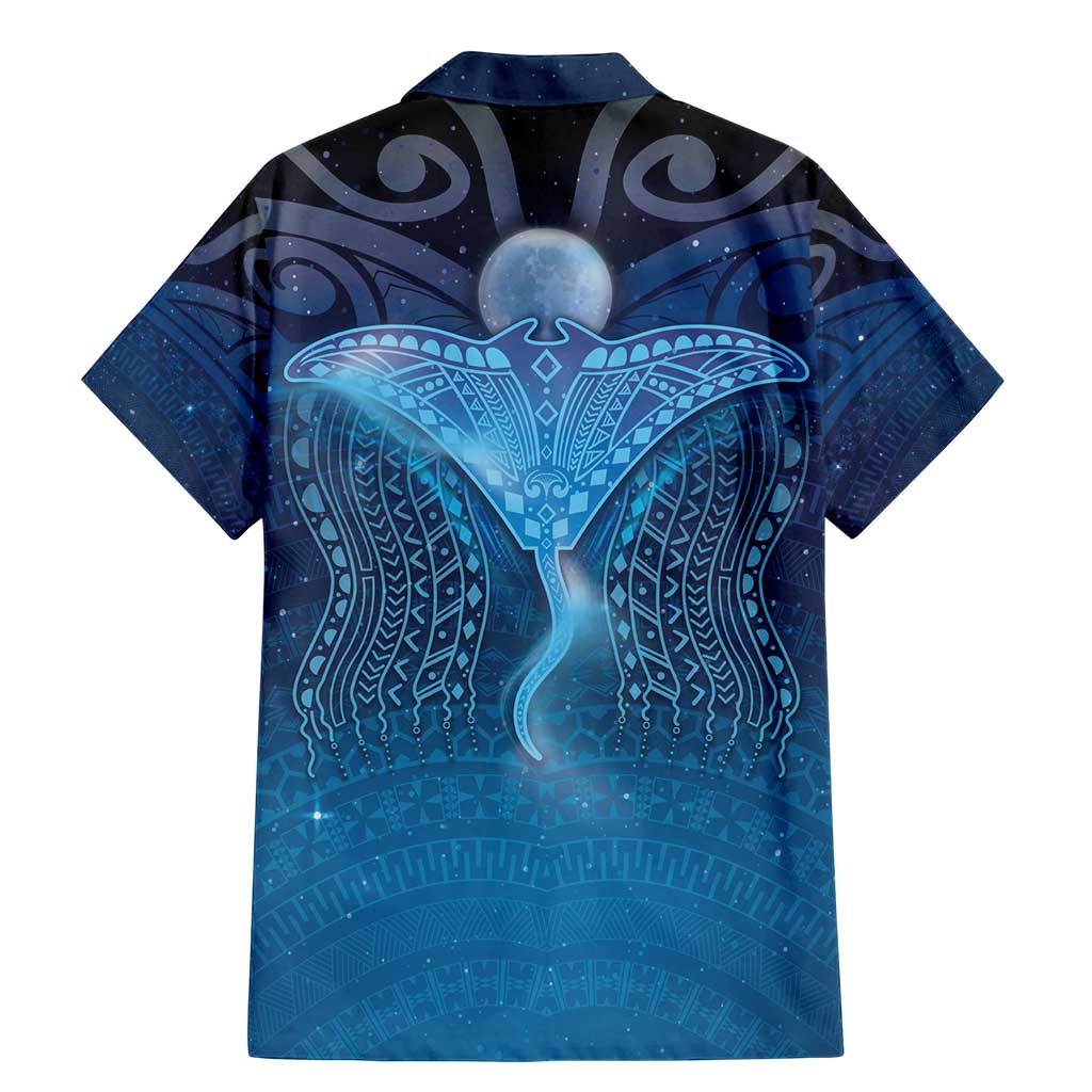 Polynesia Manta Ray Family Matching Mermaid Dress and Hawaiian Shirt Let's The Sea Set You Free LT05 - Polynesian Pride