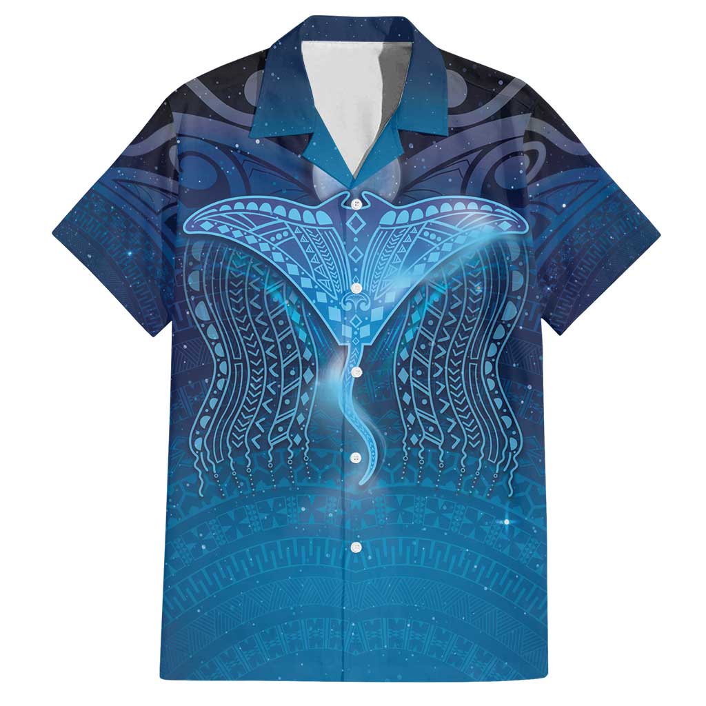 Polynesia Manta Ray Family Matching Puletasi and Hawaiian Shirt Let's The Sea Set You Free - Polynesian Pride