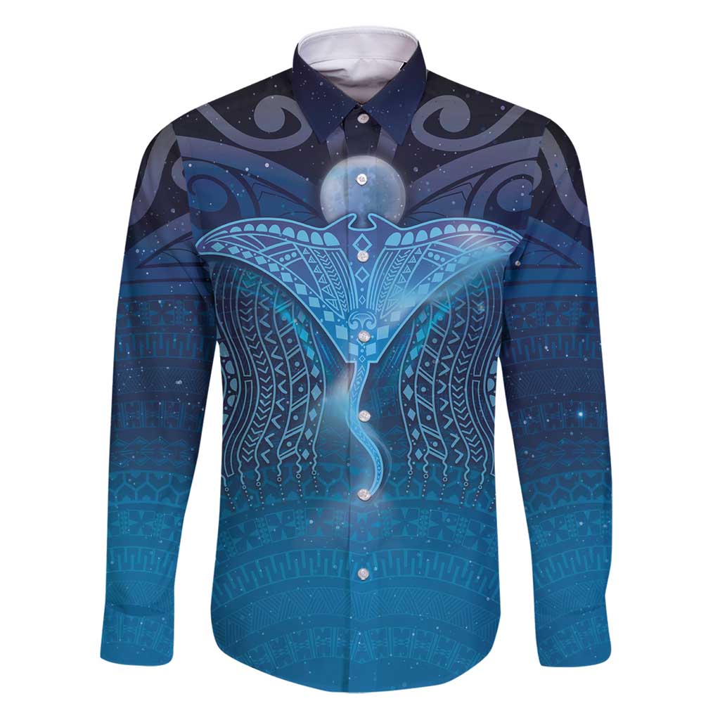 Polynesia Manta Ray Family Matching Puletasi and Hawaiian Shirt Let's The Sea Set You Free - Polynesian Pride