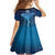 Polynesia Manta Ray Family Matching Short Sleeve Bodycon Dress and Hawaiian Shirt Let's The Sea Set You Free - Polynesian Pride