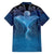 Polynesia Manta Ray Family Matching Short Sleeve Bodycon Dress and Hawaiian Shirt Let's The Sea Set You Free - Polynesian Pride