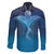 Polynesia Manta Ray Family Matching Short Sleeve Bodycon Dress and Hawaiian Shirt Let's The Sea Set You Free - Polynesian Pride