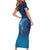 Polynesia Manta Ray Family Matching Short Sleeve Bodycon Dress and Hawaiian Shirt Let's The Sea Set You Free - Polynesian Pride