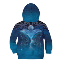 Polynesia Manta Ray Kid Hoodie Let's The Sea Set You Free - Polynesian Pride