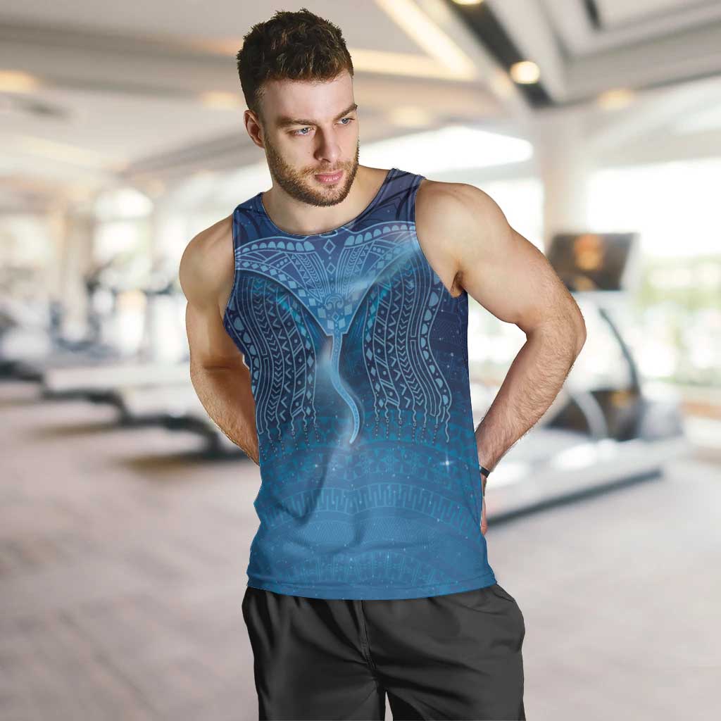 Polynesia Manta Ray Men Tank Top Let's The Sea Set You Free - Polynesian Pride