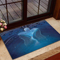 Polynesia Manta Ray Rubber Doormat Let's The Sea Set You Free LT05 - Polynesian Pride