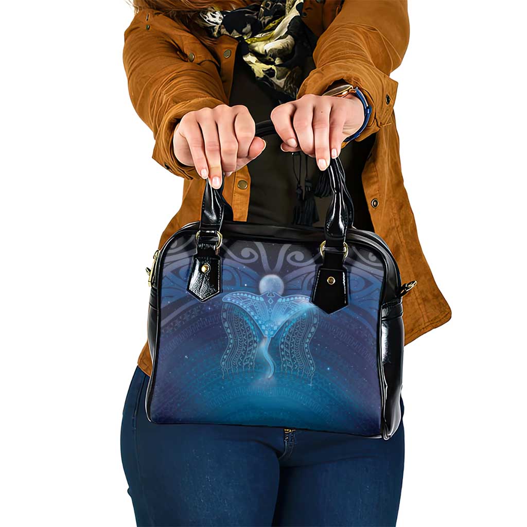 Polynesia Manta Ray Shoulder Handbag Let's The Sea Set You Free - Polynesian Pride
