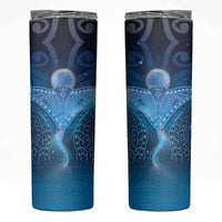 Polynesia Manta Ray Skinny Tumbler Let's The Sea Set You Free - Polynesian Pride