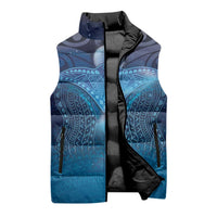 Polynesia Manta Ray Sleeveless Puffer Jacket Let's The Sea Set You Free LT05 - Polynesian Pride