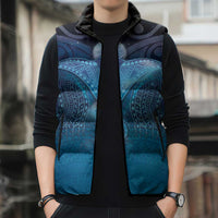 Polynesia Manta Ray Sleeveless Puffer Jacket Let's The Sea Set You Free LT05 - Polynesian Pride