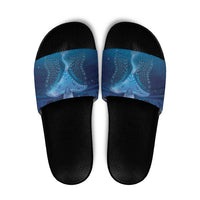 Polynesia Manta Ray Slide Sandals Let's The Sea Set You Free - Polynesian Pride