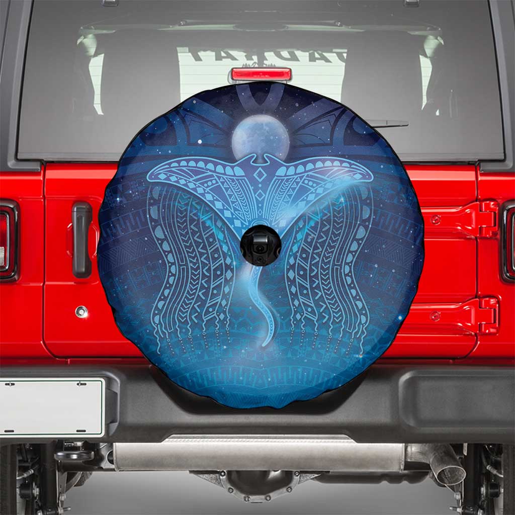 Polynesia Manta Ray Spare Tire Cover Let's The Sea Set You Free - Polynesian Pride