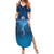 Polynesia Manta Ray Summer Maxi Dress Let's The Sea Set You Free - Polynesian Pride