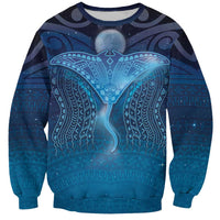Polynesia Manta Ray Sweatshirt Let's The Sea Set You Free - Polynesian Pride