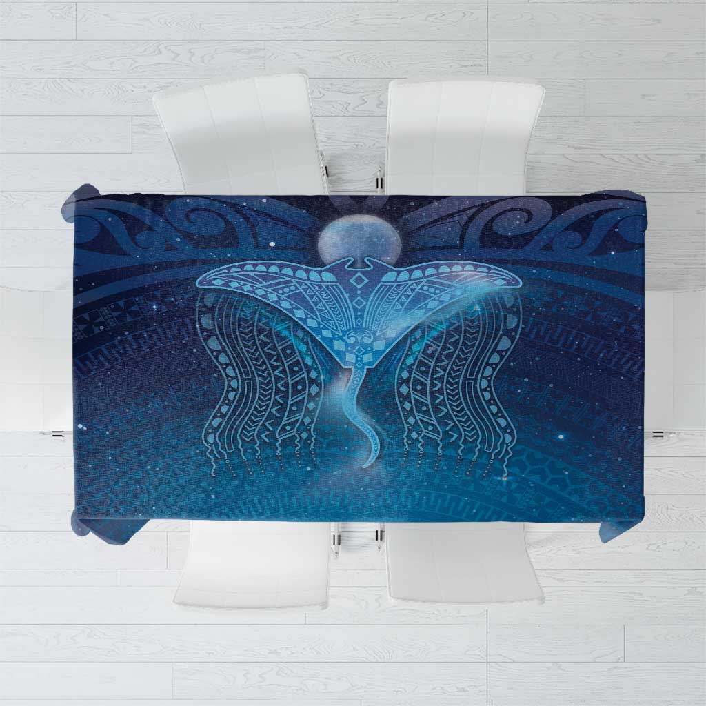 Polynesia Manta Ray Tablecloth Let's The Sea Set You Free - Polynesian Pride