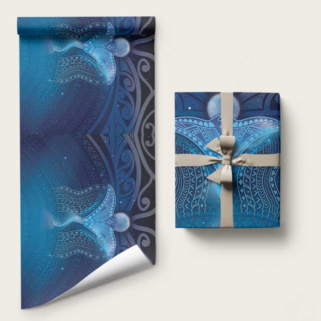 Polynesia Manta Ray Wrapping Paper Let's The Sea Set You Free - Polynesian Pride