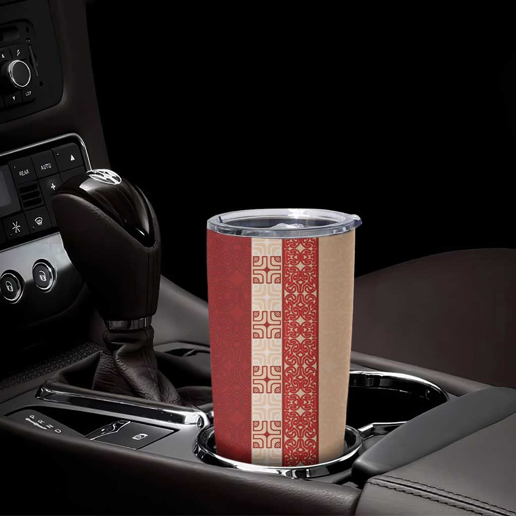 Papua New Guinea Tumbler Cup Oro Tapa Pattern