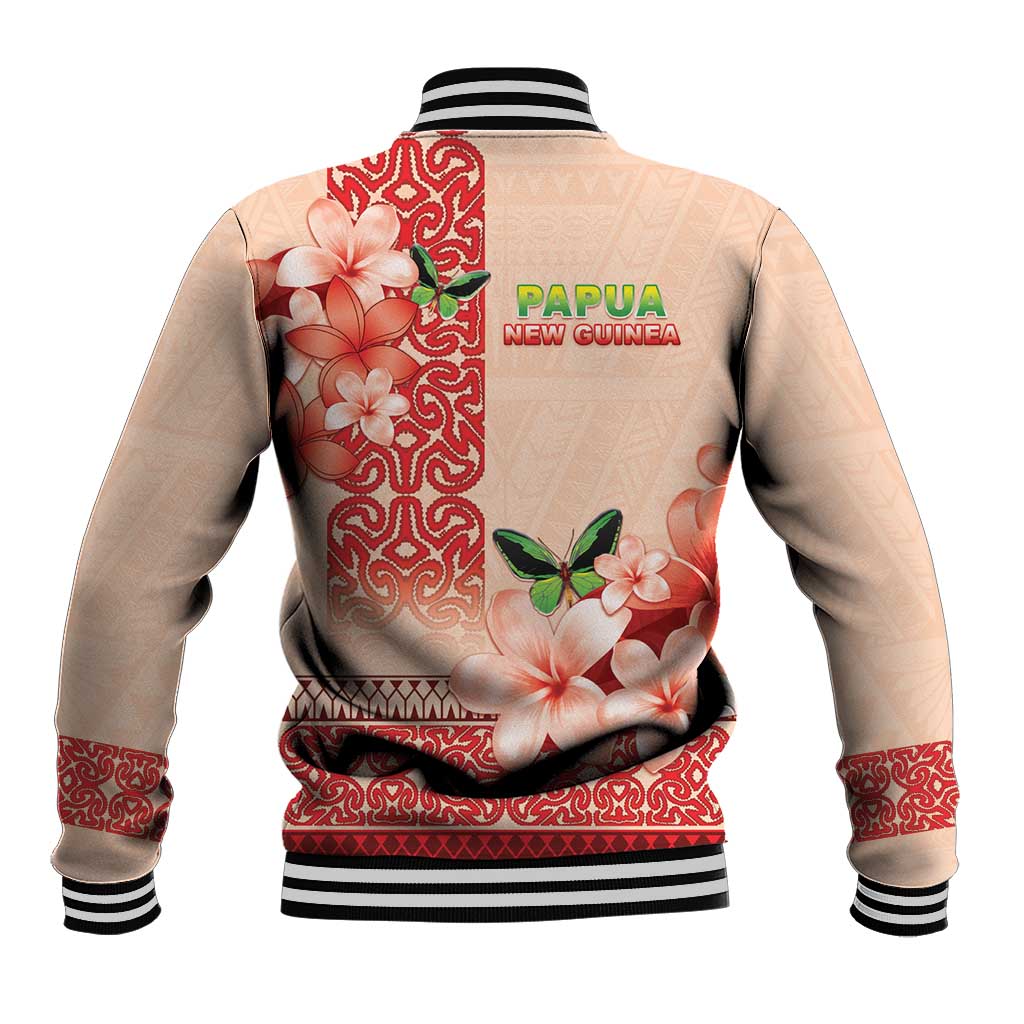Papua New Guinea Oro Province Baseball Jacket Oro Birdwing Butterfly