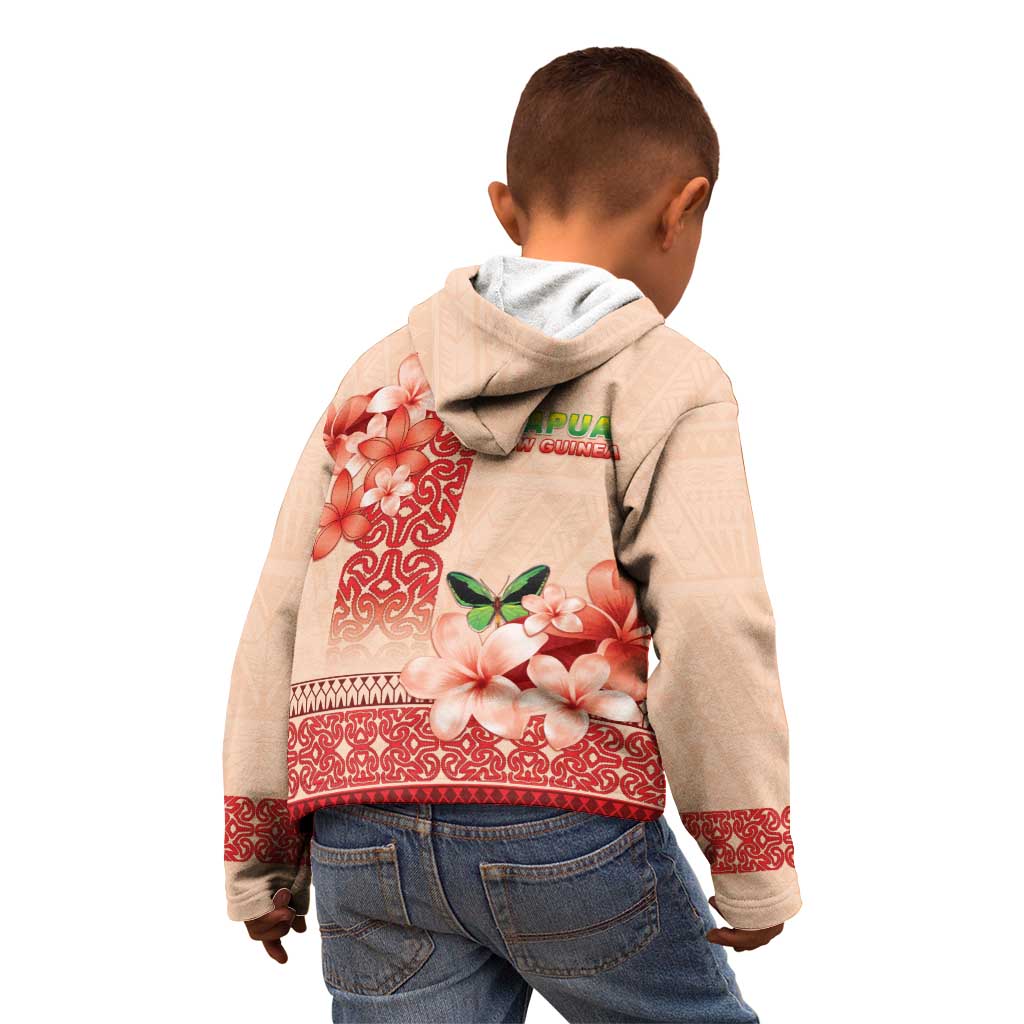 Papua New Guinea Oro Province Kid Hoodie Oro Birdwing Butterfly