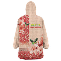 Papua New Guinea Oro Province Wearable Blanket Hoodie Oro Birdwing Butterfly