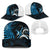 New Zealand Sea Week Baseball Net Cap Maori Wave Pattern Ocean Blue - Polynesian Pride