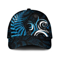 New Zealand Sea Week Classic Cap Maori Wave Pattern Ocean Blue - Polynesian Pride