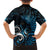 New Zealand Sea Week Family Matching Long Sleeve Bodycon Dress and Hawaiian Shirt Maori Wave Pattern Ocean Blue