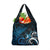 New Zealand Sea Week Grocery Bag Maori Wave Pattern Ocean Blue