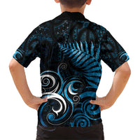New Zealand Sea Week Hawaiian Shirt Maori Wave Pattern Ocean Blue