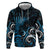 New Zealand Sea Week Hoodie Maori Wave Pattern Ocean Blue