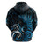 New Zealand Sea Week Hoodie Maori Wave Pattern Ocean Blue