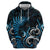 New Zealand Sea Week Hoodie Maori Wave Pattern Ocean Blue