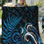 New Zealand Sea Week Quilt Maori Wave Pattern Ocean Blue