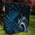 New Zealand Sea Week Quilt Maori Wave Pattern Ocean Blue