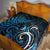 New Zealand Sea Week Quilt Maori Wave Pattern Ocean Blue