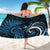 New Zealand Sea Week Sarong Maori Wave Pattern Ocean Blue