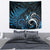 New Zealand Sea Week Tapestry Maori Wave Pattern Ocean Blue