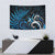 New Zealand Sea Week Tapestry Maori Wave Pattern Ocean Blue