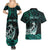 Personalised New Zealand Waka Racing Couples Matching Summer Maxi Dress and Hawaiian Shirt Maori Warriors