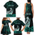 Personalised New Zealand Waka Racing Family Matching Tank Maxi Dress and Hawaiian Shirt Maori Warriors