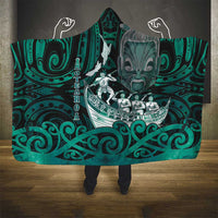 New Zealand Waka Racing Hooded Blanket Maori Warriors