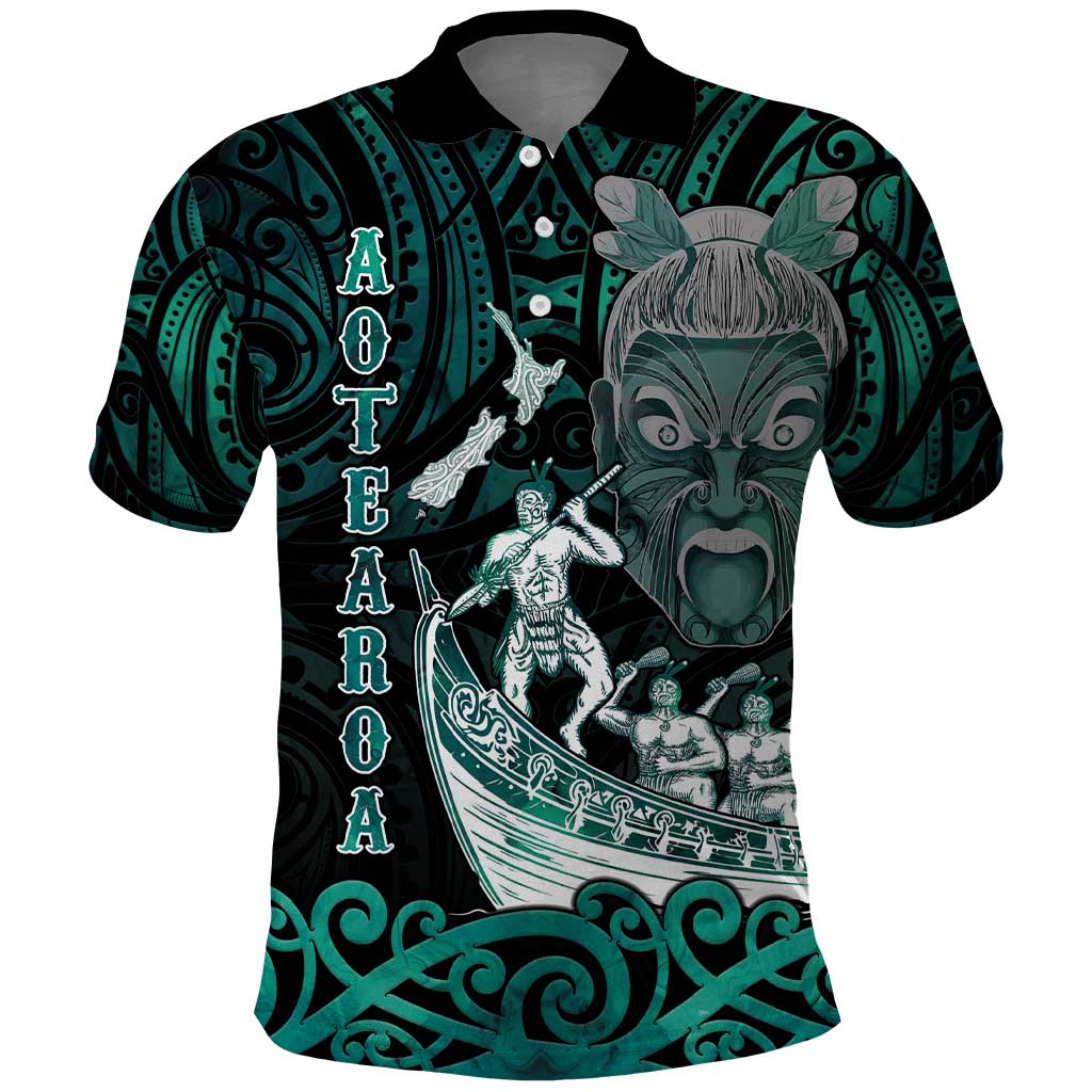 Personalised New Zealand Waka Racing Polo Shirt Maori Warriors